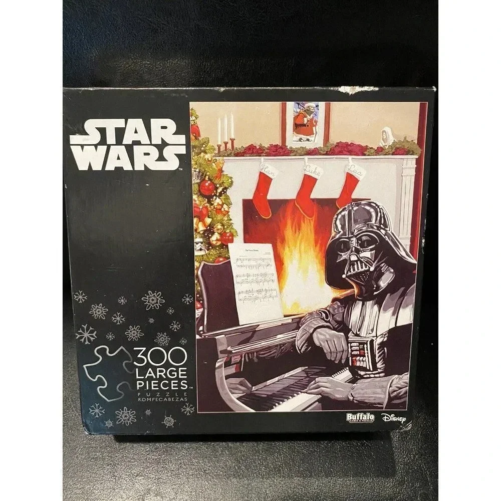 DARTH VADER Star Wars Christmas 300 Large Piece Jigsaw Puzzle Previously Used
